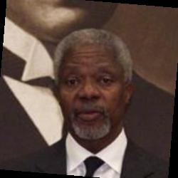 Deep funneled image of Kofi Annan
