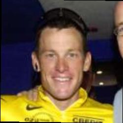 Deep funneled image of Lance Armstrong