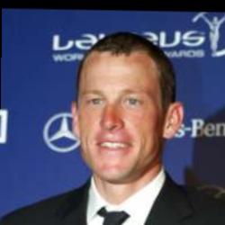 Deep funneled image of Lance Armstrong