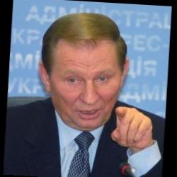 Deep funneled image of Leonid Kuchma