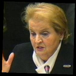 Deep funneled image of Madeleine Albright