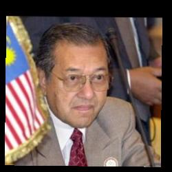 Deep funneled image of Mahathir Mohamad