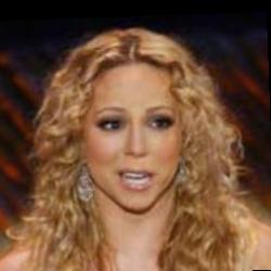 Deep funneled image of Mariah Carey