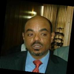 Deep funneled image of Meles Zenawi