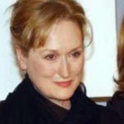 Deep funneled image of Meryl Streep