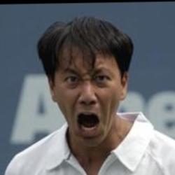 Deep funneled image of Michael Chang