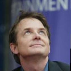 Deep funneled image of Michael J Fox