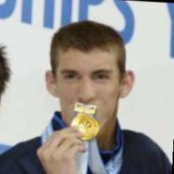 Deep funneled image of Michael Phelps