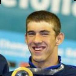 Deep funneled image of Michael Phelps