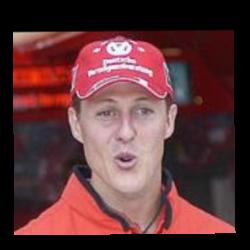 Deep funneled image of Michael Schumacher