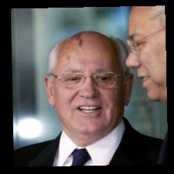 Deep funneled image of Mikhail Gorbachev