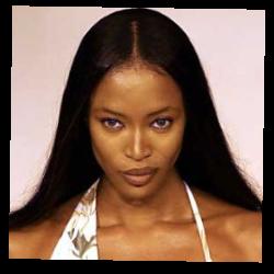 Deep funneled image of Naomi Campbell