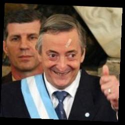 Deep funneled image of Nestor Kirchner