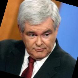 Deep funneled image of Newt Gingrich