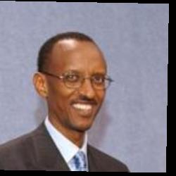 Deep funneled image of Paul Kagame