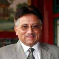 Deep funneled image of Pervez Musharraf