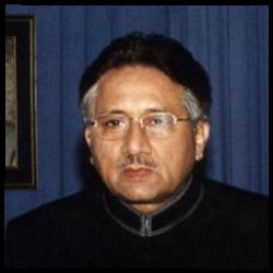 Deep funneled image of Pervez Musharraf