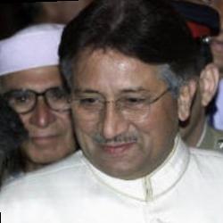 Deep funneled image of Pervez Musharraf