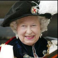 Deep funneled image of Queen Elizabeth II
