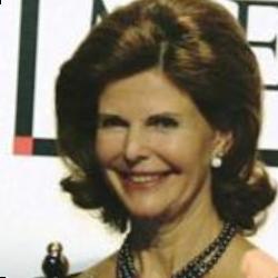 Deep funneled image of Queen Silvia