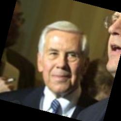 Deep funneled image of Richard Lugar