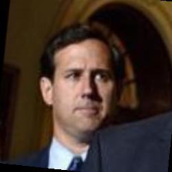 Deep funneled image of Rick Santorum