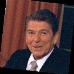 Deep funneled image of Ronald Reagan