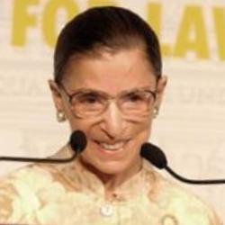 Deep funneled image of Ruth Bader Ginsburg
