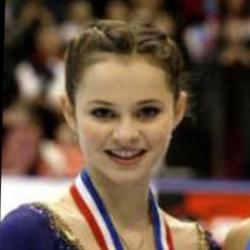 Deep funneled image of Sasha Cohen