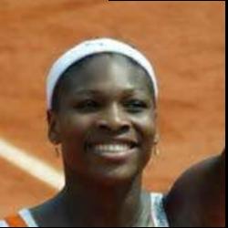 Deep funneled image of Serena Williams