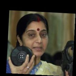 Deep funneled image of Sushma Swaraj