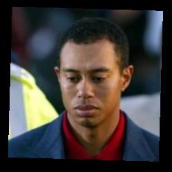 Deep funneled image of Tiger Woods