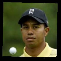 Deep funneled image of Tiger Woods