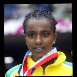 Deep funneled image of Tirunesh Dibaba