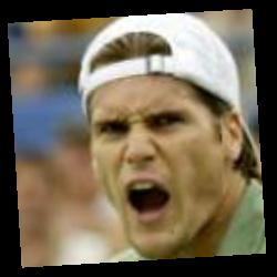 Deep funneled image of Tommy Haas