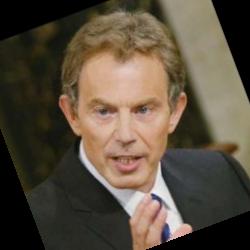 Deep funneled image of Tony Blair