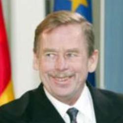 Deep funneled image of Vaclav Havel