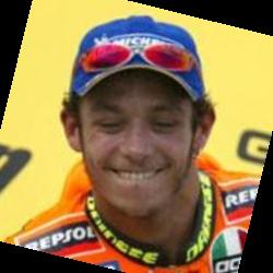 Deep funneled image of Valentino Rossi
