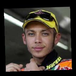 Deep funneled image of Valentino Rossi