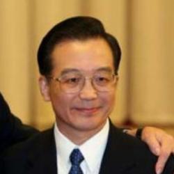 Deep funneled image of Wen Jiabao