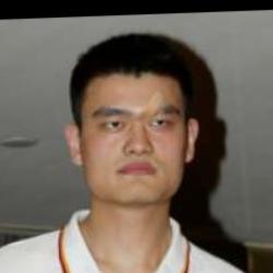 Deep funneled image of Yao Ming