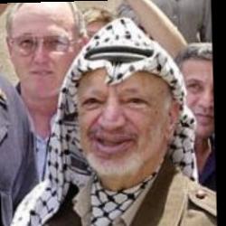 Deep funneled image of Yasser Arafat