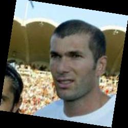 Deep funneled image of Zinedine Zidane