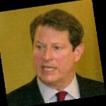 Funneled image of Al Gore