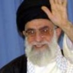 Funneled image of Ali Khamenei