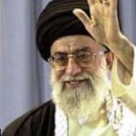 Funneled image of Ali Khamenei
