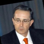 Funneled image of Alvaro Uribe