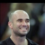 Funneled image of Andre Agassi
