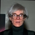 Funneled image of Andy Warhol