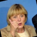 Funneled image of Angela Merkel